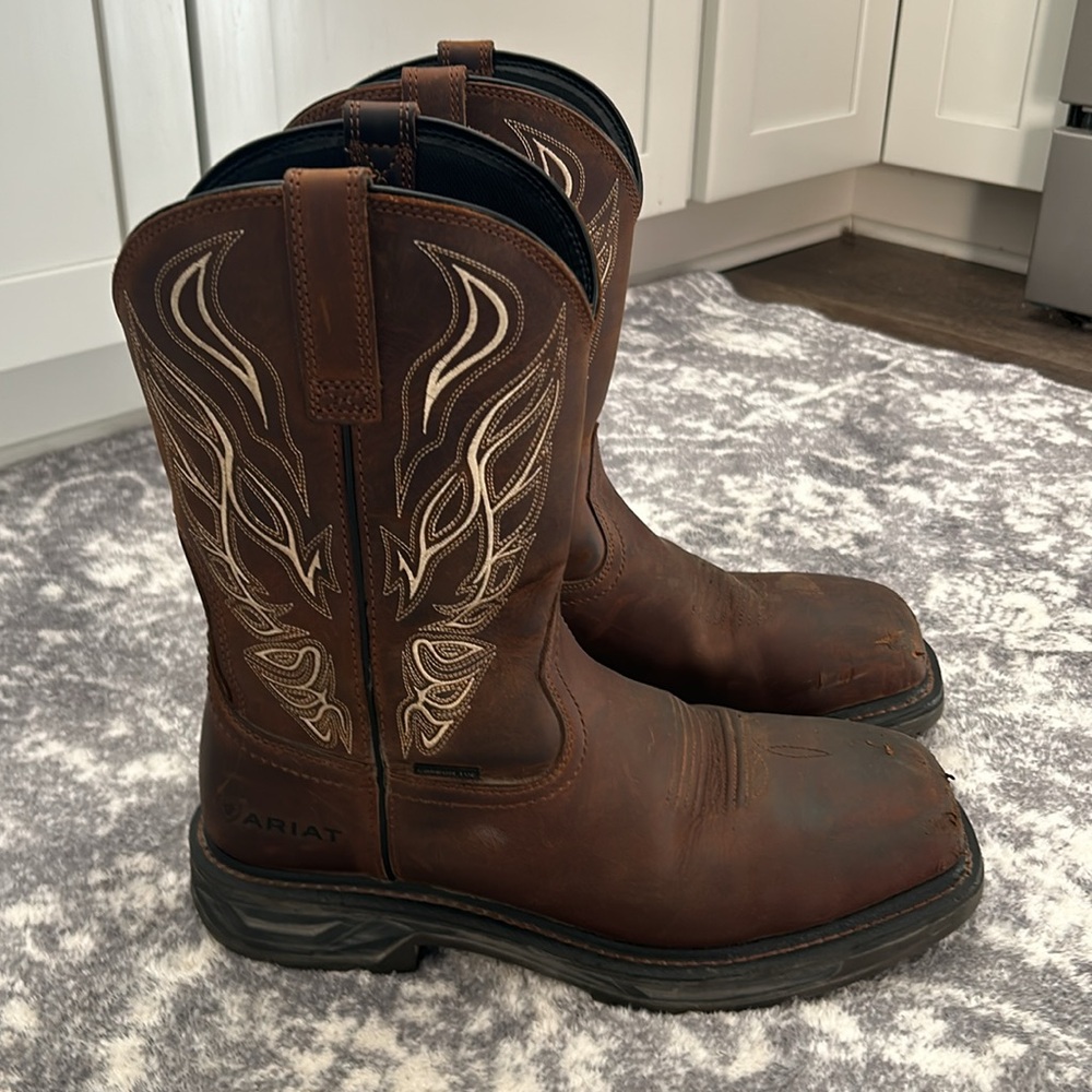 Mens Ariat Composite Toe Work Cowboy Boots